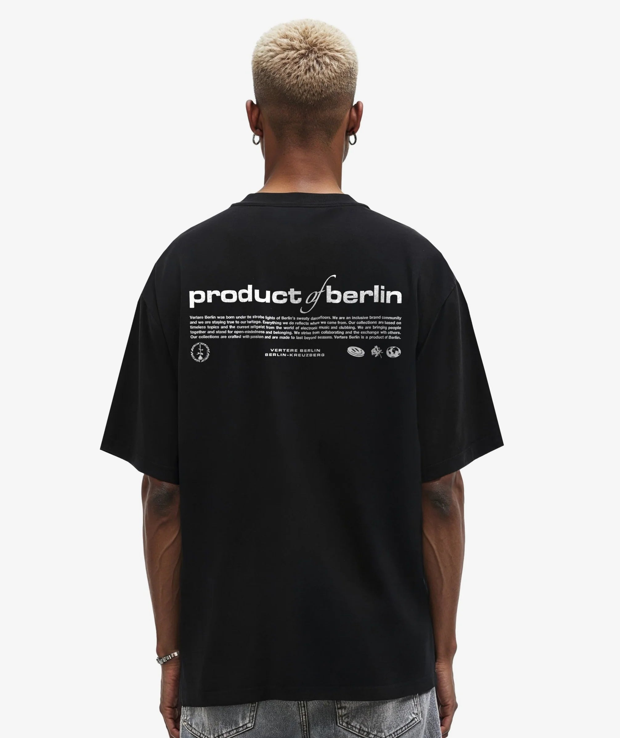 PRODUCT OF BERLIN T-SHIRT - BLACK VERTERE BERLIN