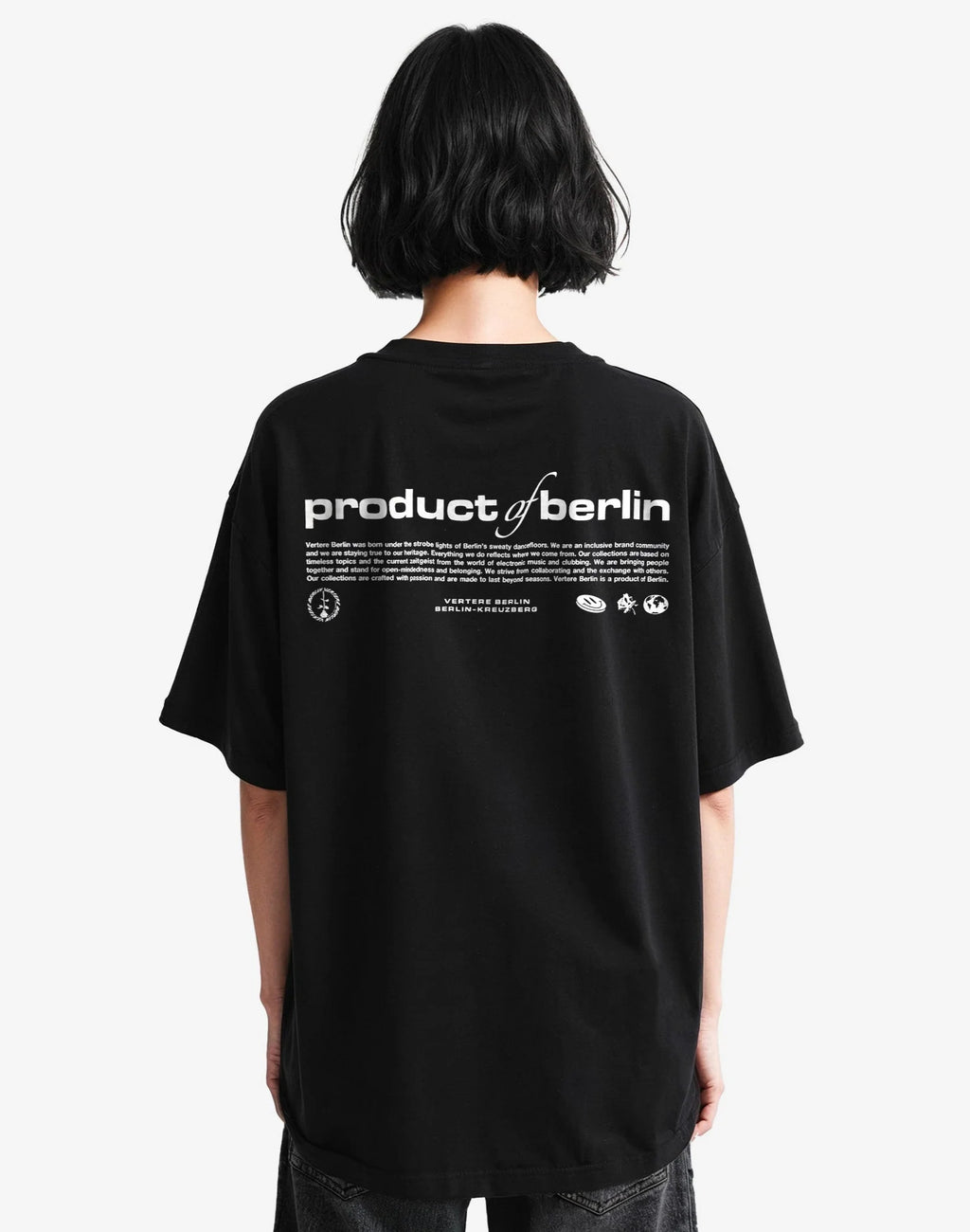 PRODUCT OF BERLIN T-SHIRT - BLACK VERTERE BERLIN