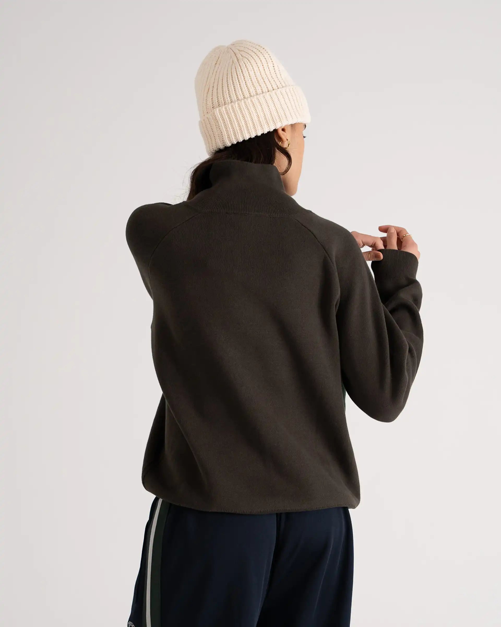 Retro Knit Half-Zip Green PROHIBITED