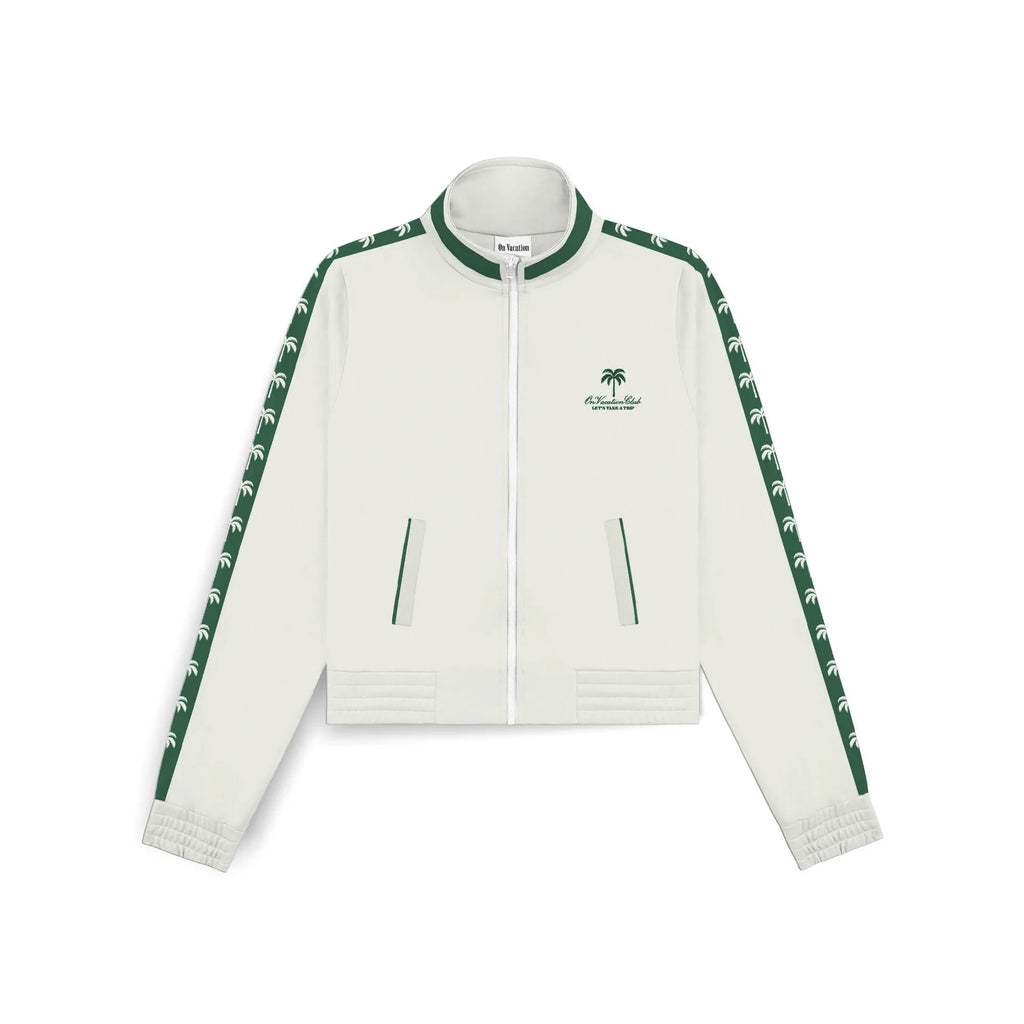 RETRO RESORT TRACK JACKET - OFF WHITE ON VACATION