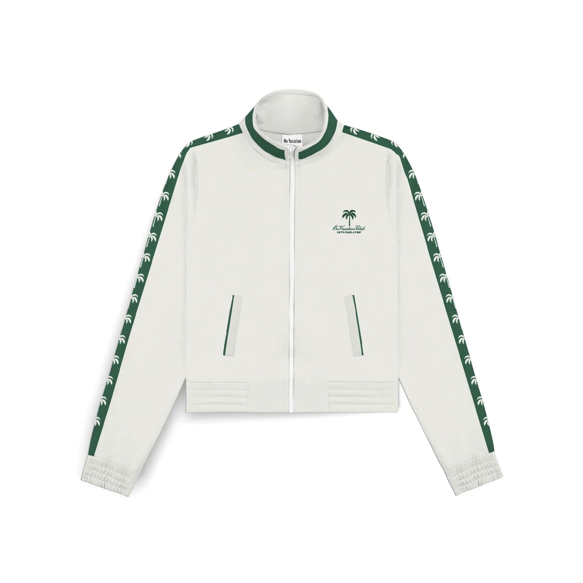 RETRO RESORT TRACK JACKET - OFF WHITE ON VACATION