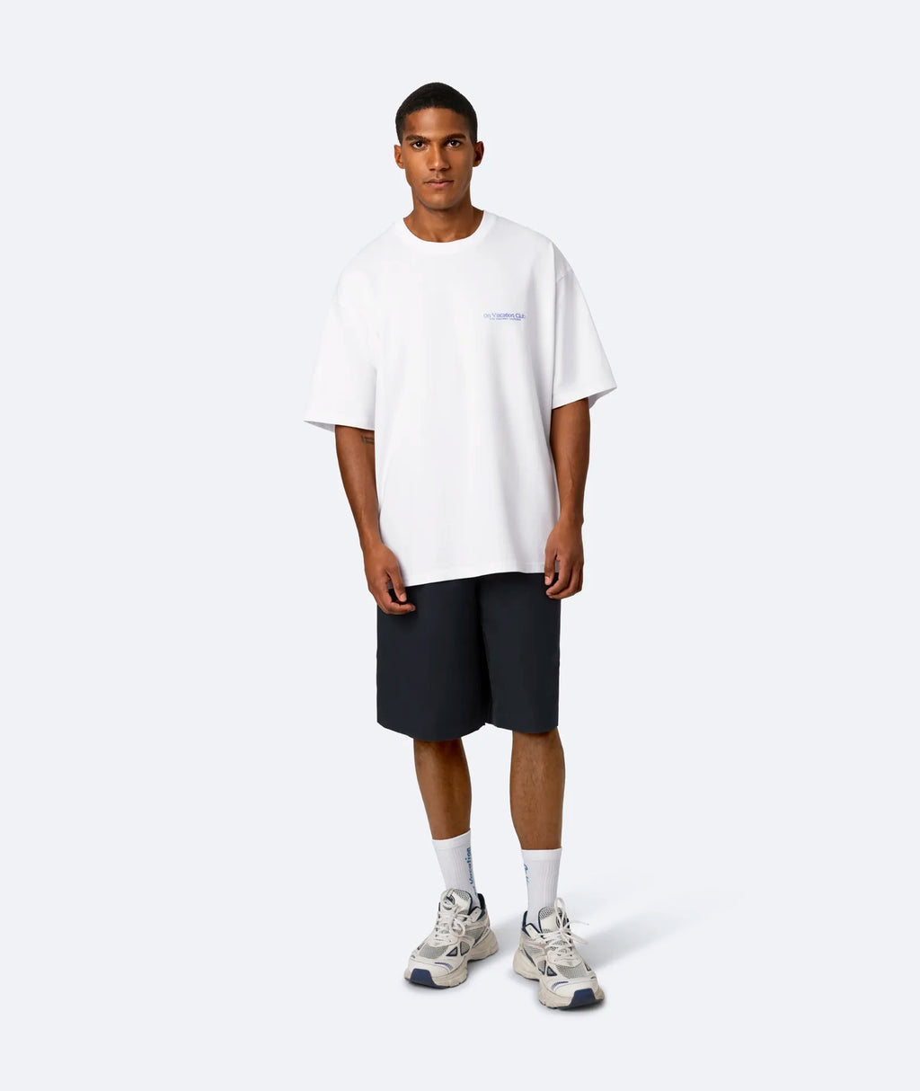 SANTORINI T-SHIRT - WHITE ON VACATION