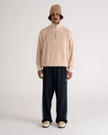 Scout Knit Half-Zip Beige PROHIBITED