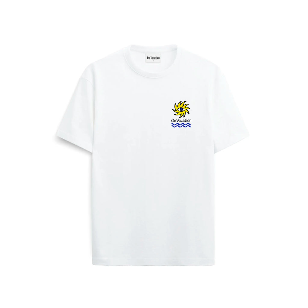 SUN EYE T-SHIRT - WHITE ON VACATION