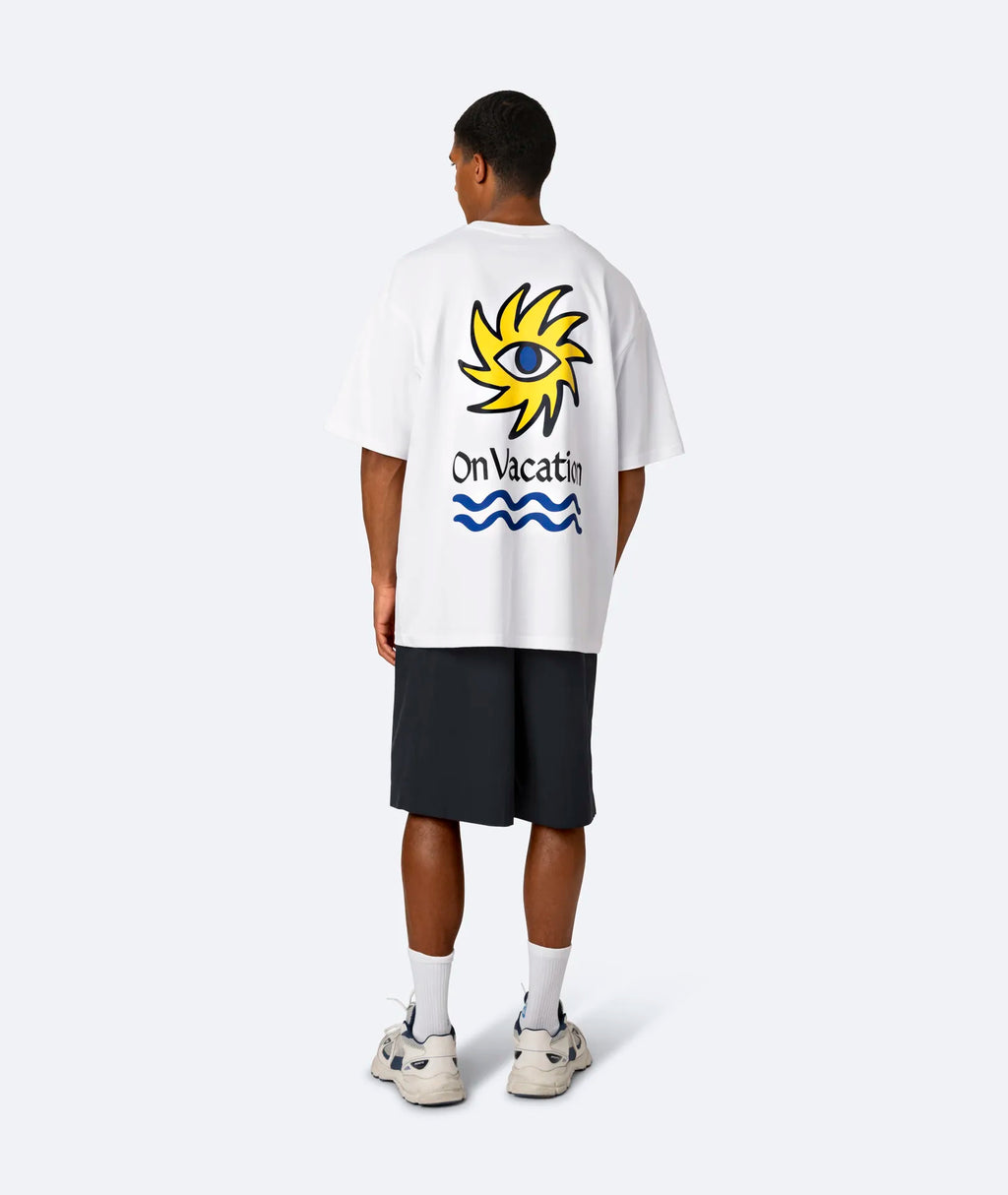 SUN EYE T-SHIRT - WHITE ON VACATION