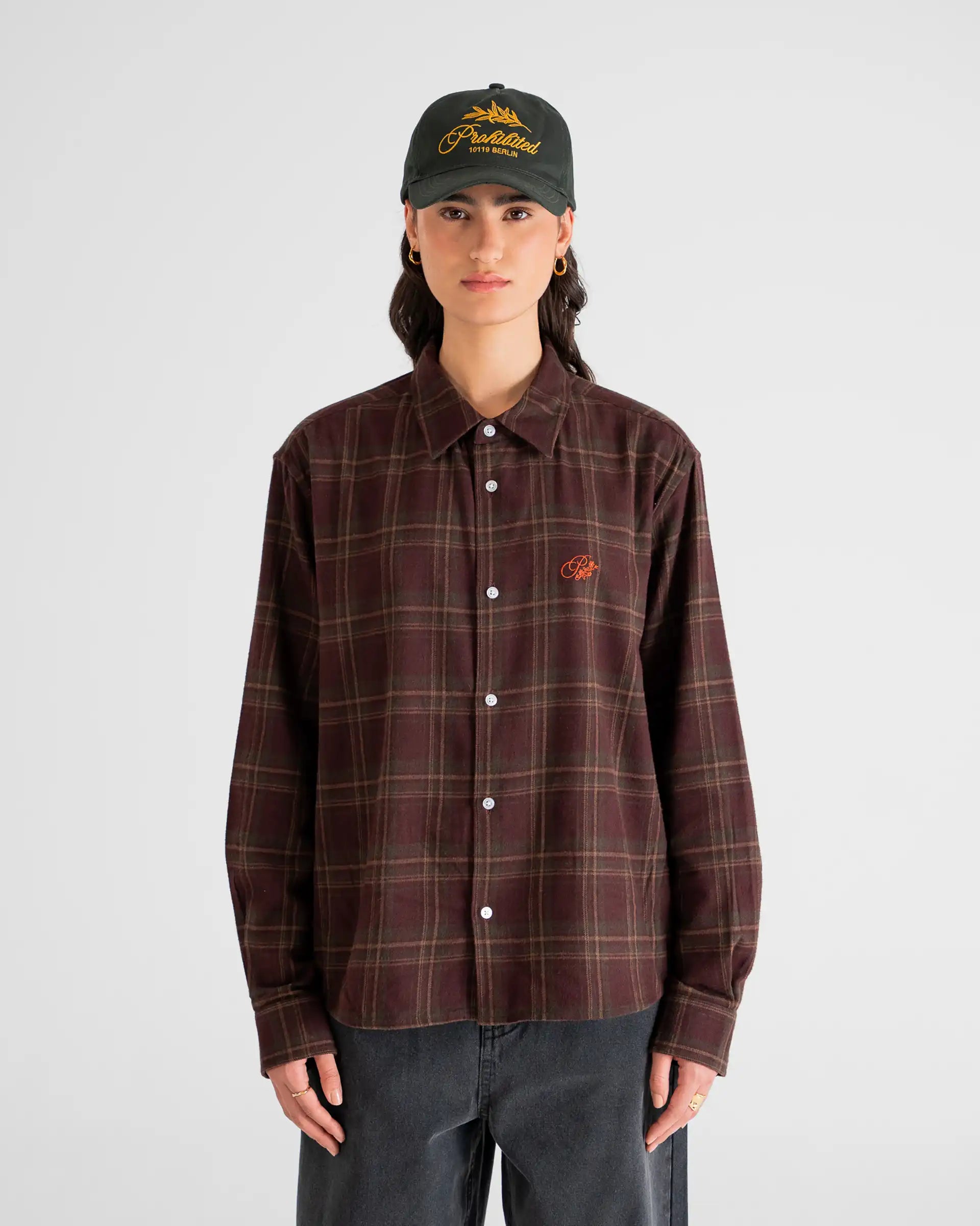 Timber Flannel Shirt Bordeaux PROHIBITED