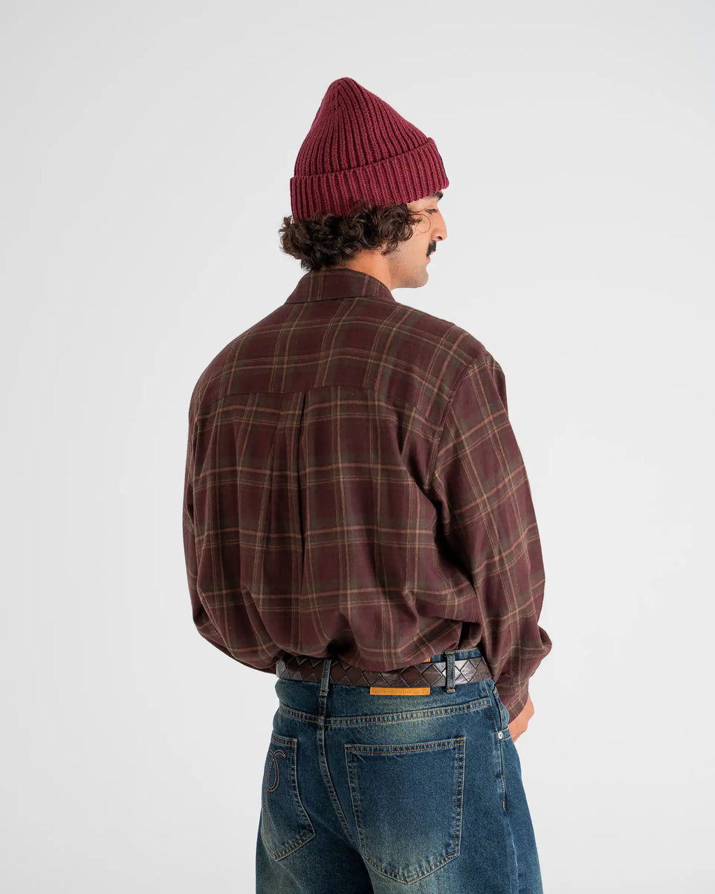 Timber Flannel Shirt Bordeaux PROHIBITED