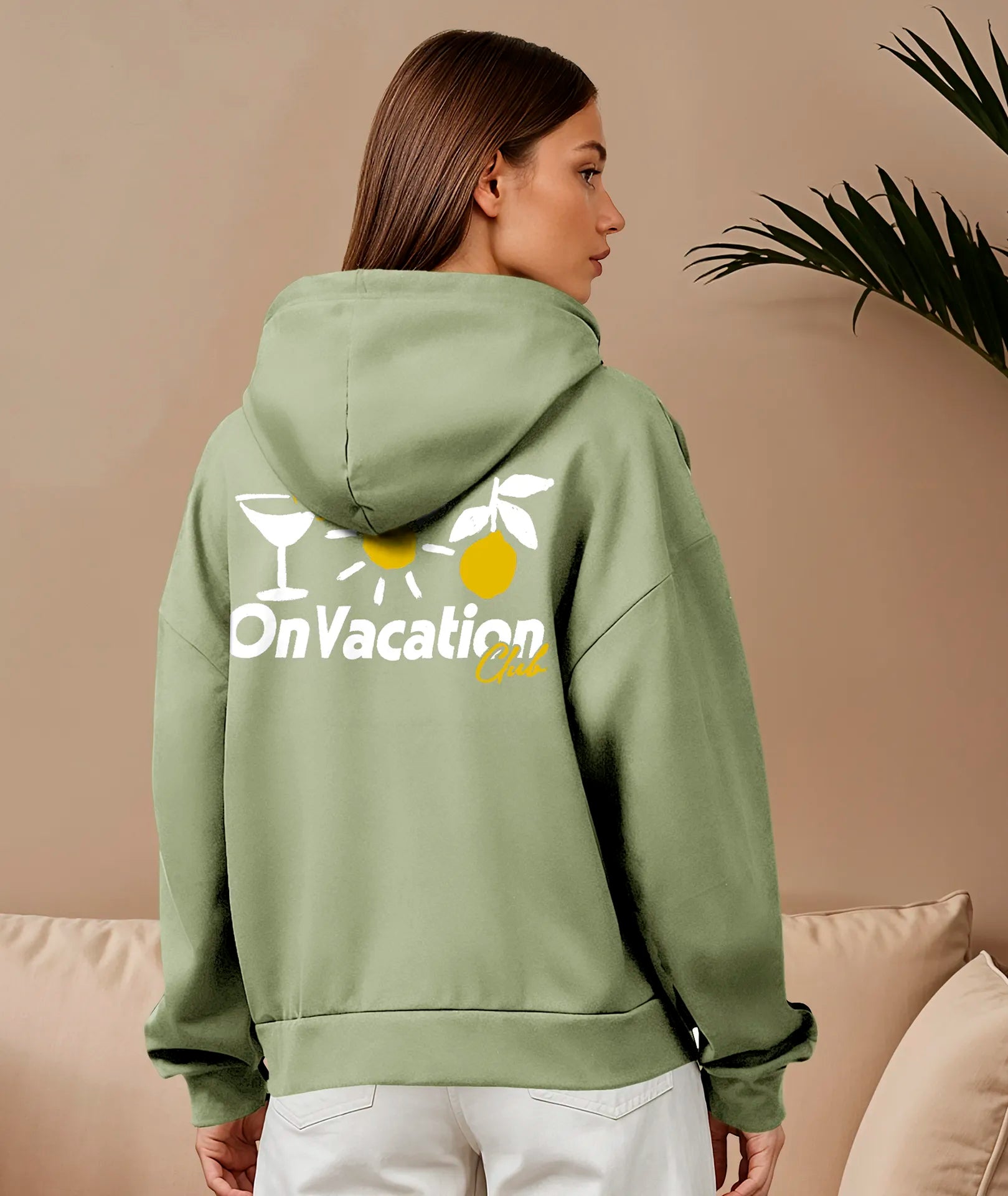 Triple Fun Hoodie - Mint On Vacation