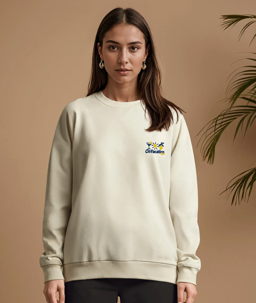 Triple Fun Sweater - Beige On Vacation