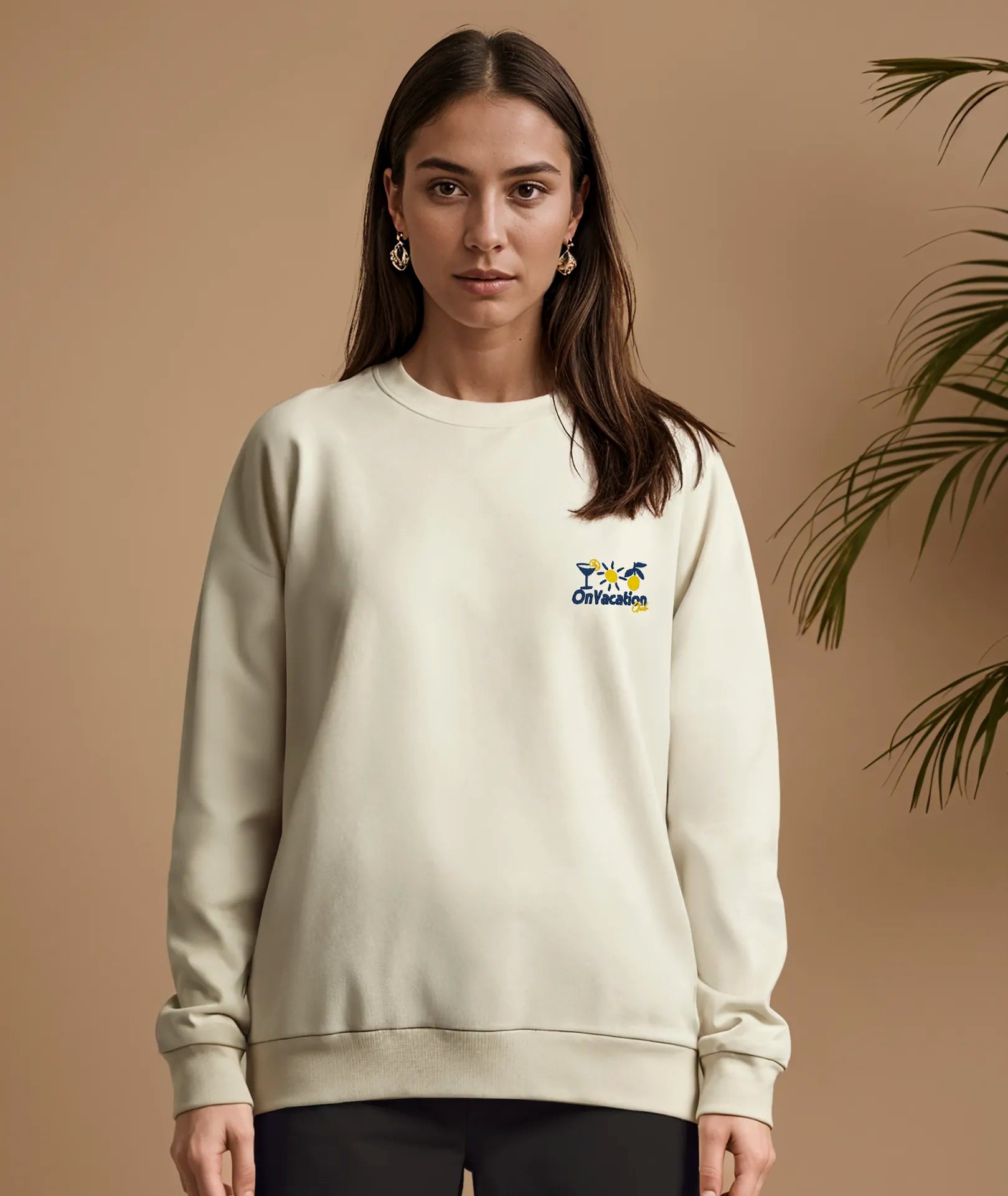 Triple Fun Sweater - Beige On Vacation