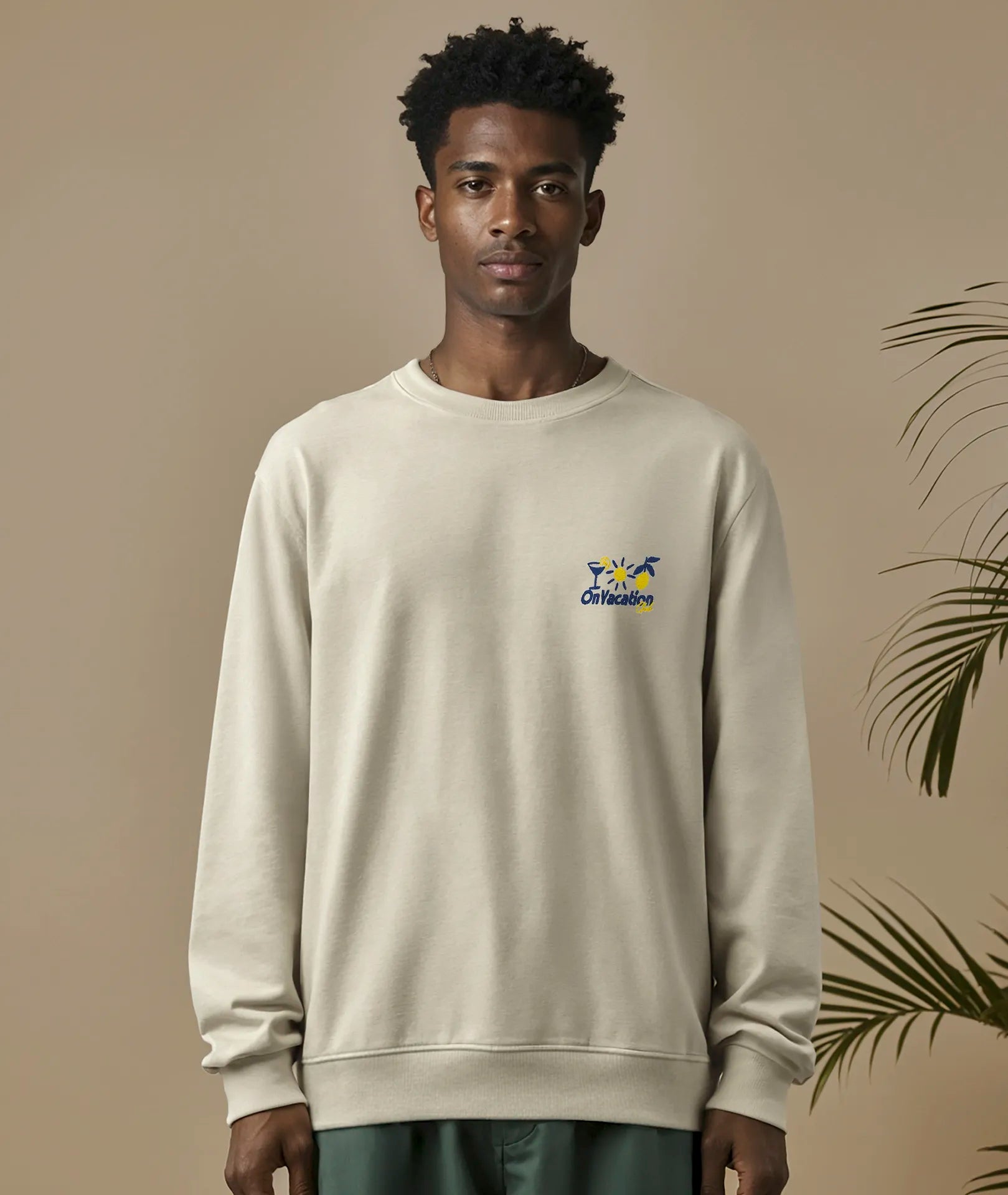 Triple Fun Sweater - Beige On Vacation