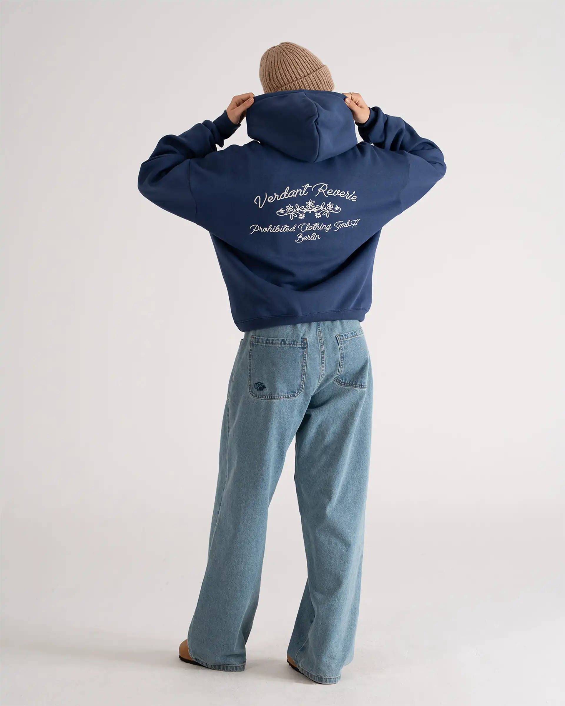 Verdant Reverie Hoodie Blue PROHIBITED
