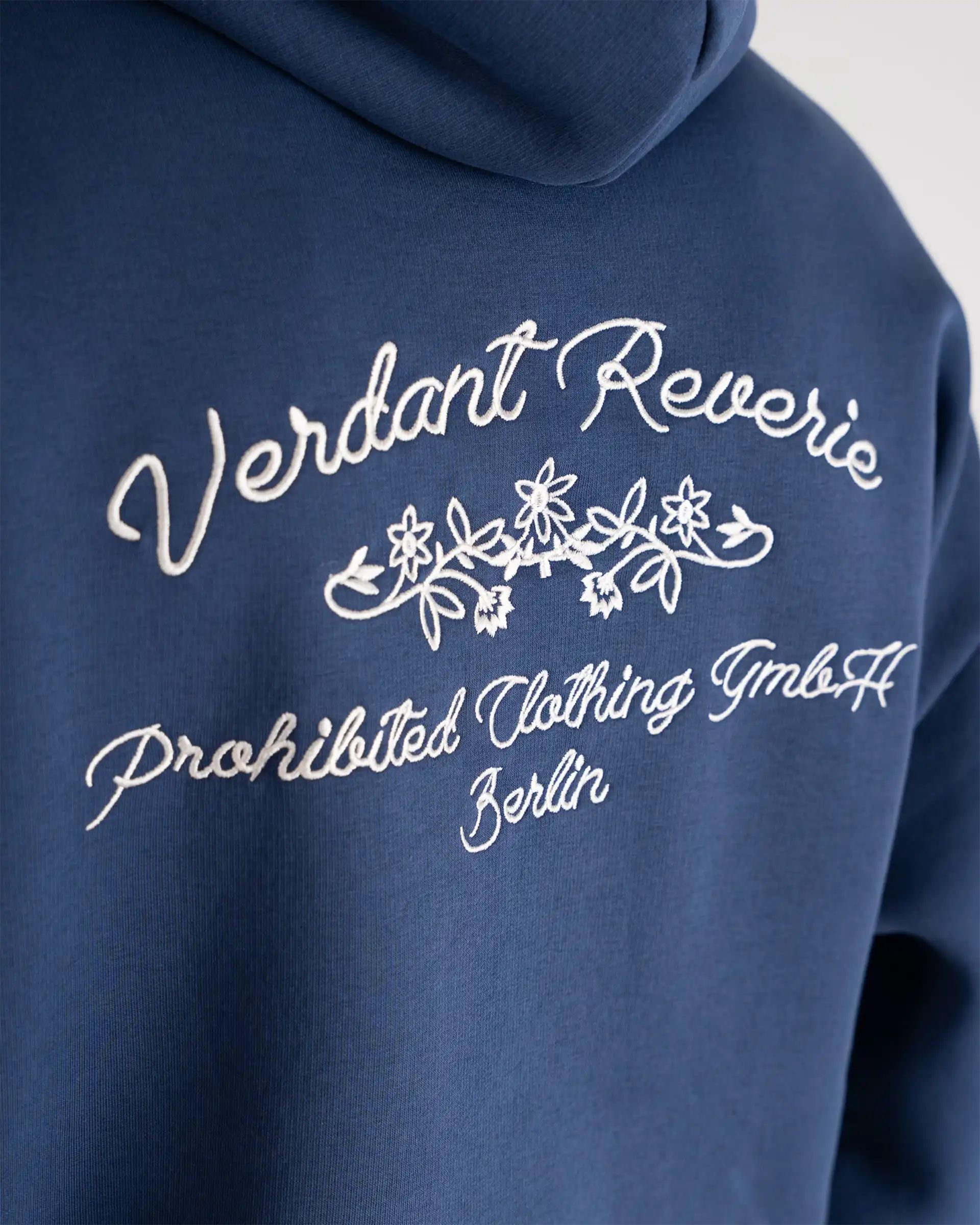 Verdant Reverie Hoodie Blue PROHIBITED
