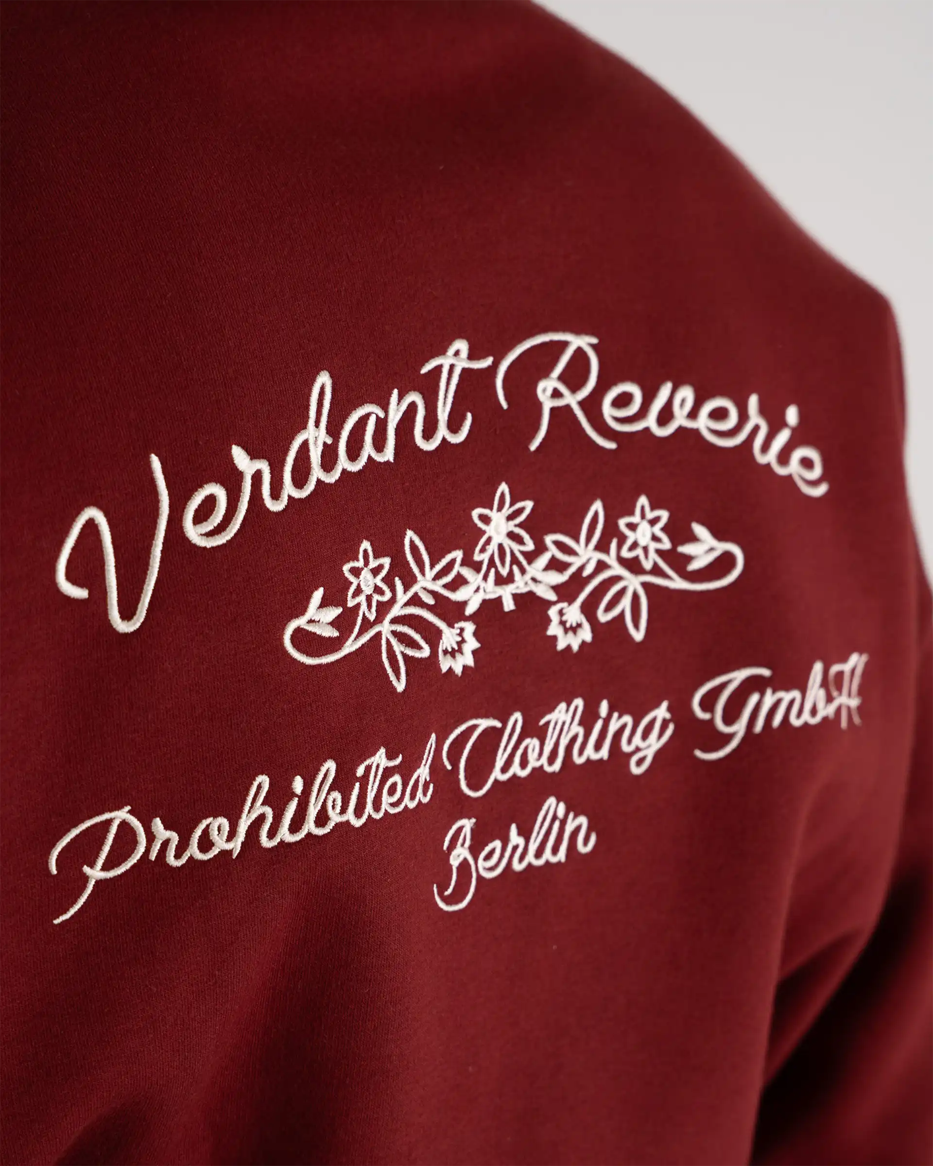Verdant Reverie Hoodie Red PROHIBITED