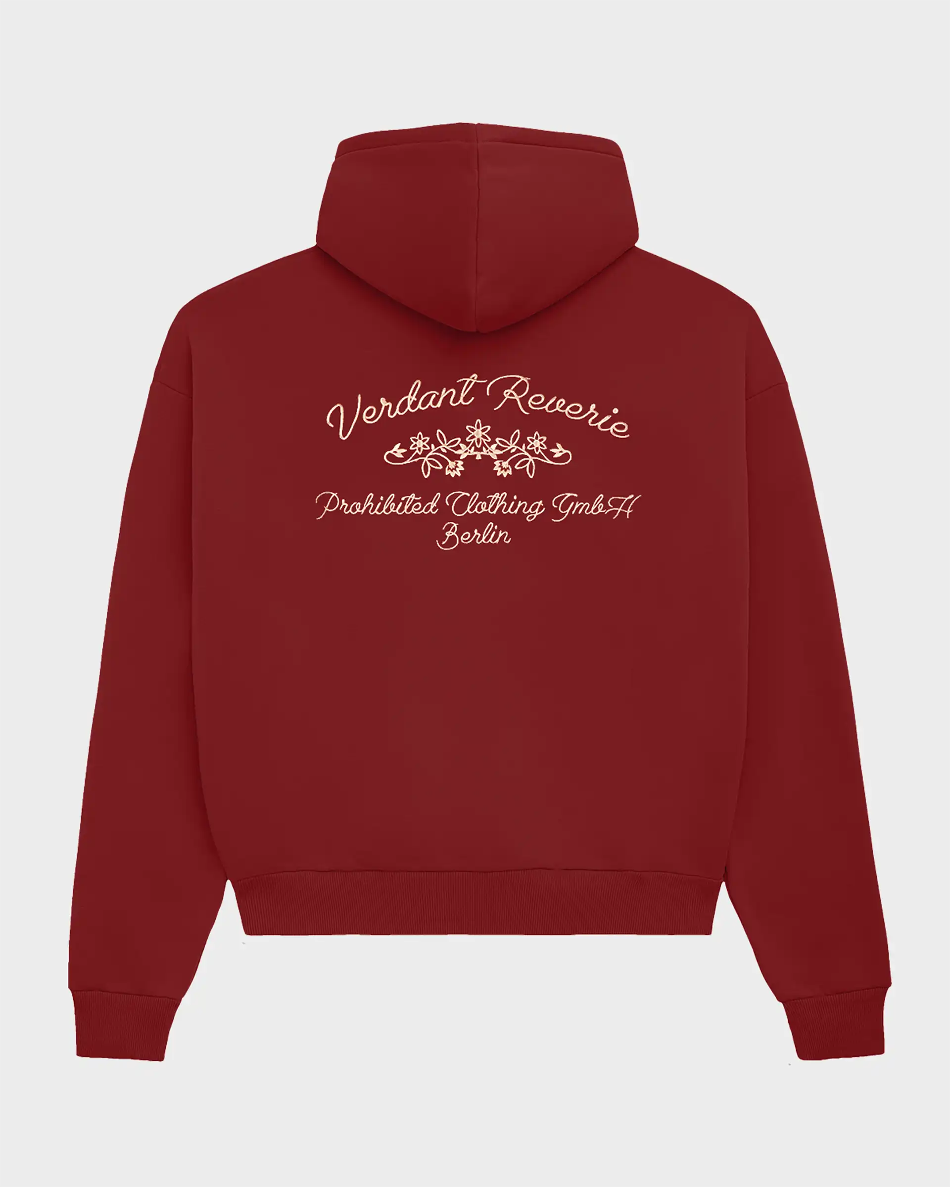 Verdant Reverie Hoodie Red PROHIBITED