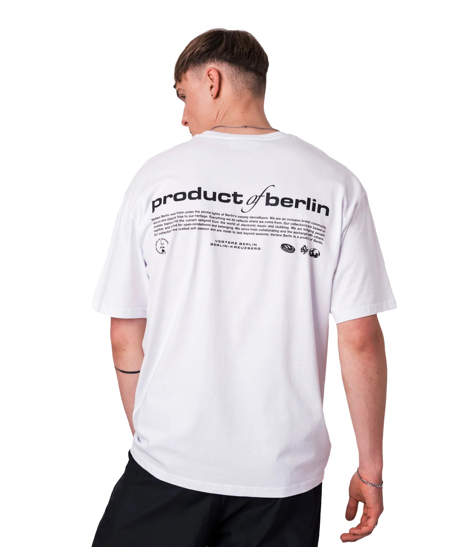 PRODUCT OF BERLIN T-SHIRT - WHITE VERTERE BERLIN