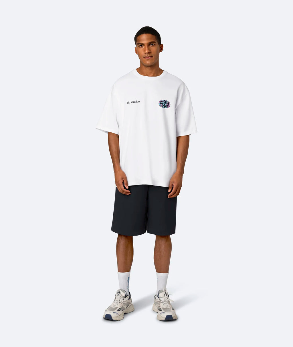 WORLD TOUR T-SHIRT - WHITE ON VACATION