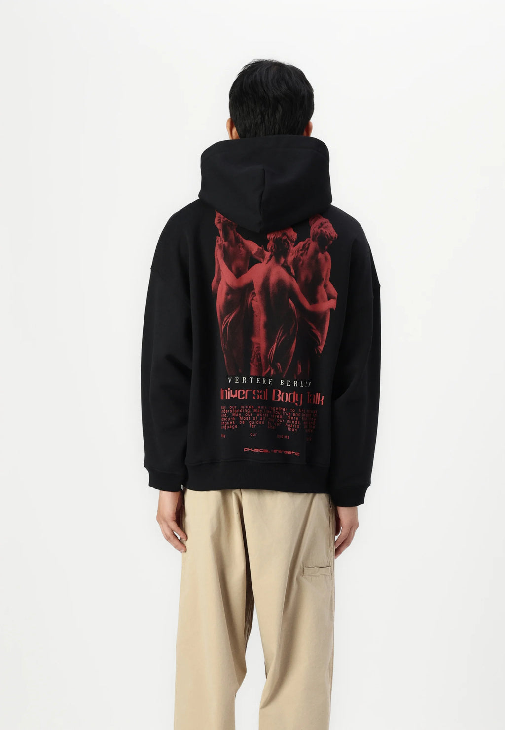 UNIVERSAL BODY TALK HOODIE - BLACK VERTERE BERLIN