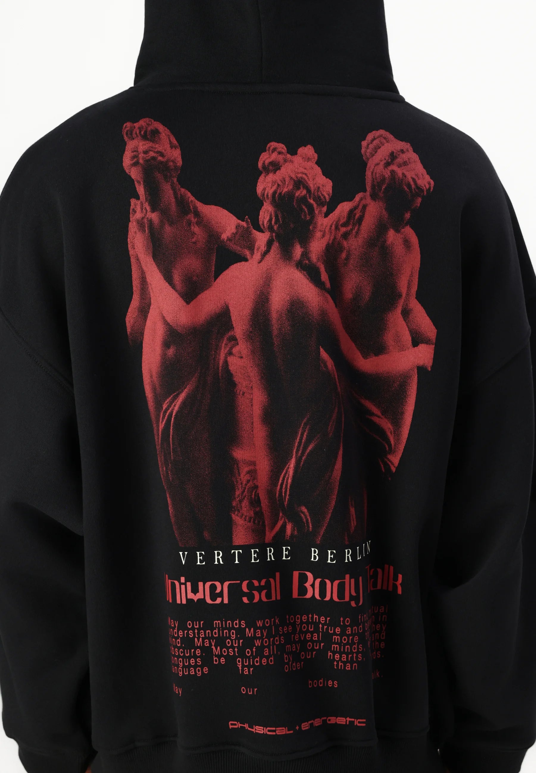 UNIVERSAL BODY TALK HOODIE - BLACK VERTERE BERLIN