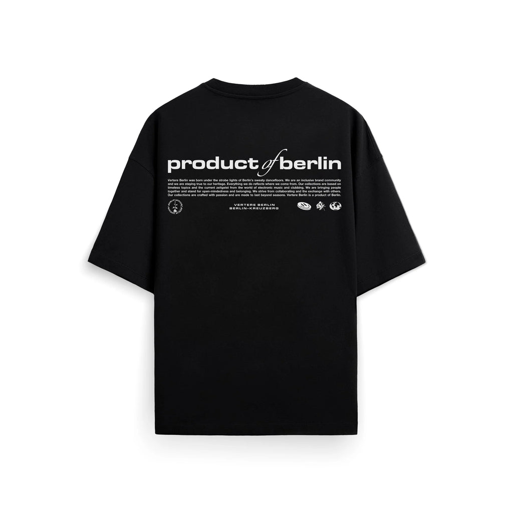 PRODUCT OF BERLIN T-SHIRT - BLACK VERTERE BERLIN
