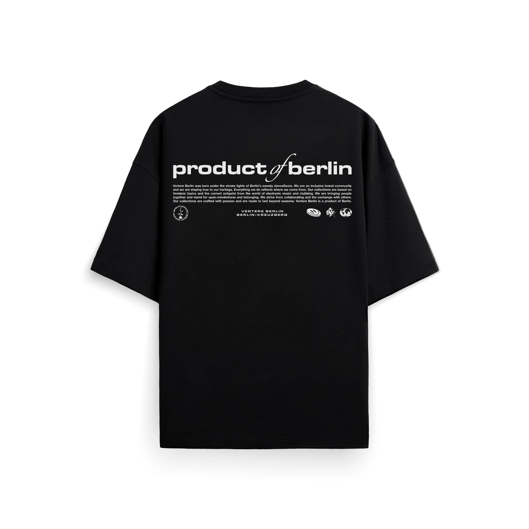 PRODUCT OF BERLIN T-SHIRT - BLACK VERTERE BERLIN